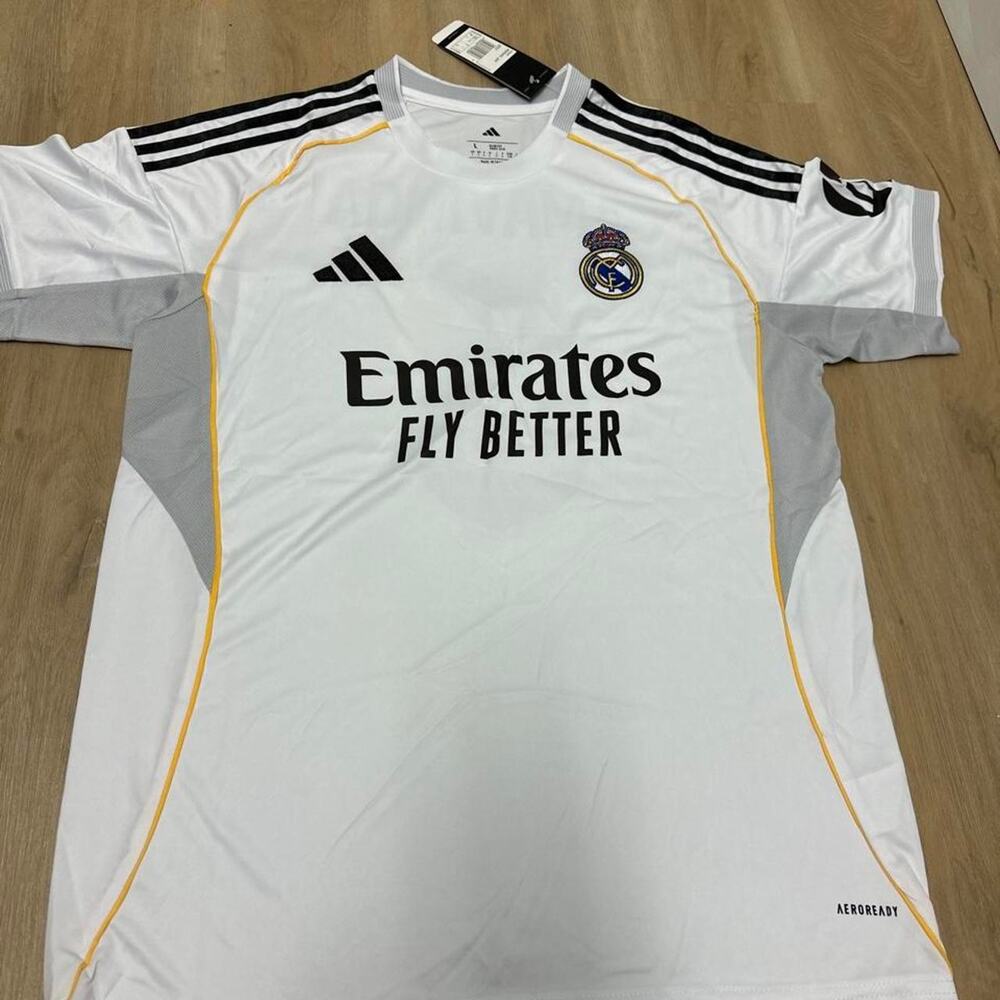 Real Madrid 2025-2026 Home Kit Jersey Football New With Tags Size L Fran Garcia
